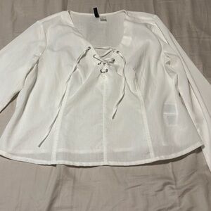 H&M Crisp White Top
